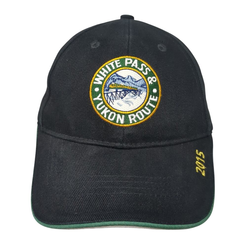 White Pass & Yukon Route 2015 Skagway Alaska Baseball Cap Black One Size 6 Panel